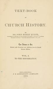 Cover of: Text-book of church history