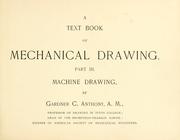 Cover of: A text book of mechanical drawing.