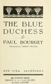 Cover of: The blue duchess