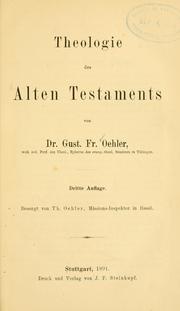 Cover of: Theologie des Alten Testaments