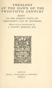 Cover of: Theology at the dawn of the twentieth century: essays on the present status of Christianity and its doctrines