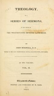 Cover of: Theology by McDowell, John