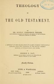 Cover of: Theology of the Old Testament by Oehler, Gust. Fr.