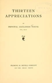 Cover of: Thirteen appreciations