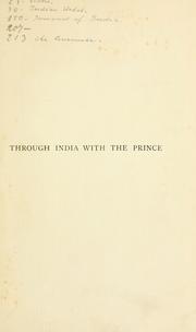 Cover of: Through India with the Prince | G. F. Abbott