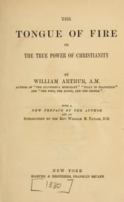 Cover of: The tongue of fire by Arthur, William