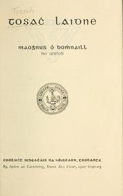 Cover of: Tosach Laidne by Maoghnas Ó Dómhnaill