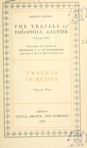 Cover of: The travels of théophile Gautier
