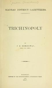 Cover of: Trichinopoly