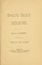 Cover of: Twelve select sermons.