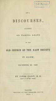 Two discourses by Flint, James