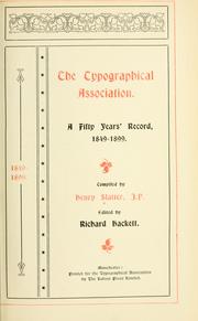 The Typographical Association by Henry Slatter