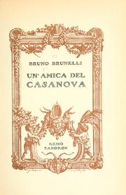 Cover of: amica del Casanova.