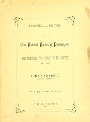 Unionists versus traitors by Campbell, John