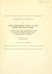 Cover of: Upper Cretaceous floras of the Rocky Mountain region