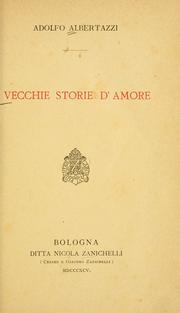 Cover of: Vecchie storie d'amore.