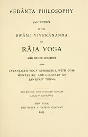 Cover of: Vedânta philosophy: lectures
