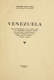 Cover of: Venezuela. by Máximo Soto-Hall