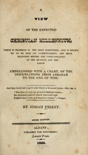 Cover of: A view of the expected Christian millennium by Priest, Josiah