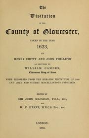 Cover of: The visitation of the county of Gloucester, taken in the year 1623 by Henry Chitting