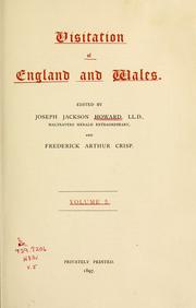 Cover of: Visitation of England and Wales. by Joseph Jackson Howard