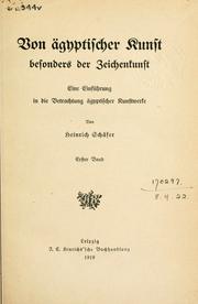 Cover of: Von ägyptischer Kunst besonders der Zeichenkunst by Heinrich Schäfer