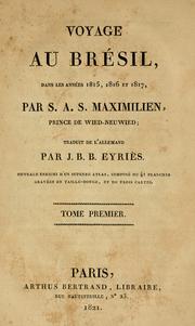 Cover of: Voyage au Brésil, dans les années 1815, 1816 et 1817