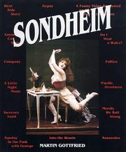 Cover of: Sondheim by Martin Gottfried, Martin Gottfried