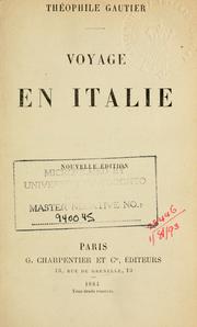 Cover of: Voyage en Italie.