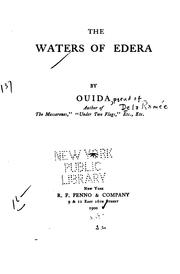 Cover of: The waters of Edera by Ouida