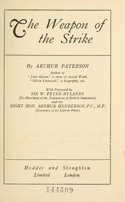Cover of: The weapon of the strike by Arthur Paterson