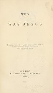 Cover of: Who was Jesus