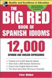 Cover of: The big red book of Spanish idioms by Peter Weibel