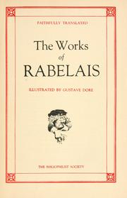 Cover of: Author Rabelais