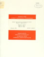 Worker participation and American unions by Thomas A. Kochan