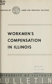 Cover of: Workmen's compensation in Illinois