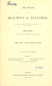 Cover of: The works of Beaumont & Fletcher by Francis Beaumont
