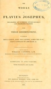Cover of: The works of Flavius Josephus ... by Flavius Josephus