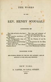 Cover of: The works of the Rev. H. Scougal ... by Henry Scougal