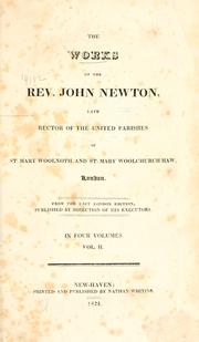 Cover of: works of the Rev. John Newton ...