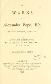 Cover of: Works. | Alexander Pope