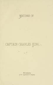 Cover of: Writings of Captain Charles King, U.S.A.