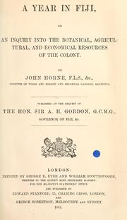 Cover of: A year in Fiji by Horne, John