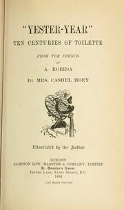 Cover of: "Yester-year" by Albert Robida