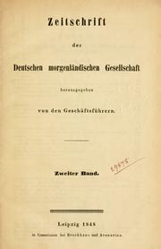 Zeitschrift der Deutschen Morgenländischen Gesellschaft by Deutsche Morgenländische Gesellschaft