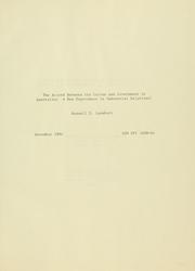 Cover of: The accord between the unions and government in Australia by Russell D. Lansbury