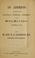 Cover of: An address delivered at the Saturday Evening Assembly of the Working Men of Chester, Dec. 27th, 1862