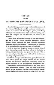 Cover of: Biographical catalogue of the matriculates of Haverford College | Haverford College. Alumni Association.