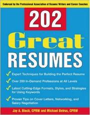 Cover of: 202 Great Resumes