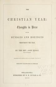 Cover of: The Christian year by John Keble